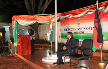 Hon'ble Mr. George Mkondiwa, Chief Secretary of Government of Malawi speaking as the Guest of Honour at the ITEC Day at the High Commission of India, Lilongwe on 16 September, 2016.